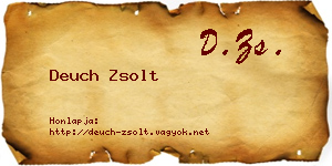 Deuch Zsolt névjegykártya